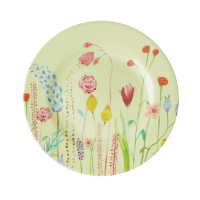 Summer Flower Print Melamine Side Plate or Lunch Plate By Rice DK